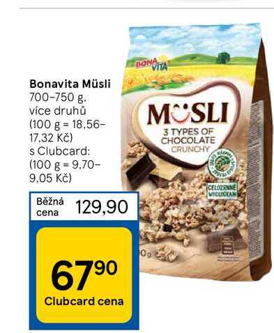 Bonavita Müsli 700-750 g