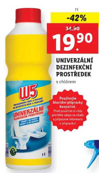 UNIVERZÁLNÍ DEZINFEKČNÍ PROSTŘEDEK, 1 l