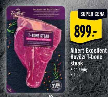Albert Excellent Hovězí T-bone steak, 1 kg