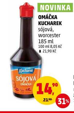OMÁČKA KUCHAREK sójová, worcester, 185 ml