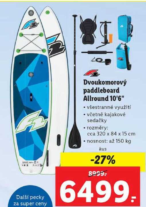 Dvoukomorový paddleboard Allround 10'6"