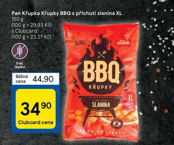 Pan Krupka Křupky BBQ s příchutí slanina XL 150 g