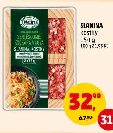 SLANINA kostky, 150 g