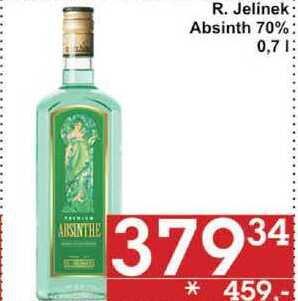 R. Jelinek: Absinth 70%, 0,7 l