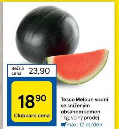 Tesco Meloun vodní se sníženým obsahem semen 1 kg