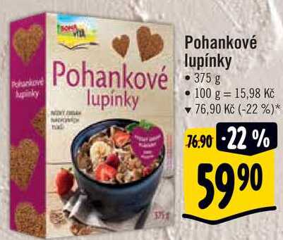 Pohankové lupínky, 375 g
