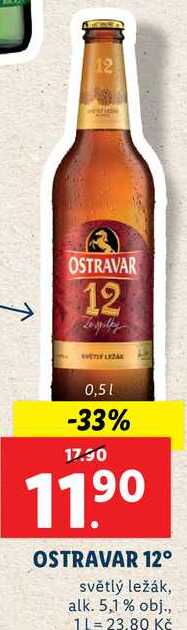 OSTRAVAR 12°, 0,5 l