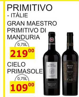 PRIMITIVO ITÁLIE GRAN MAESTRO PRIMITIVO DI MANDURIA, 0,75 l