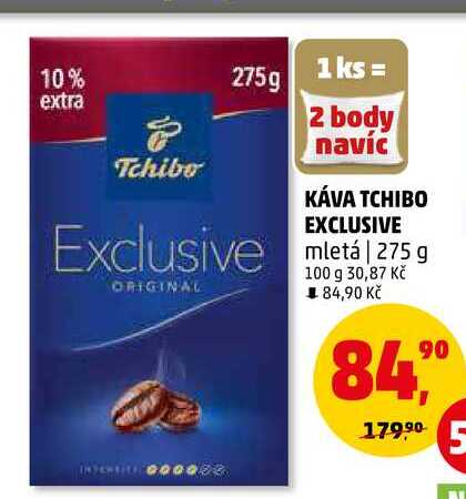 KÁVA TCHIBO EXCLUSIVE Exclusive mletá, 275 g