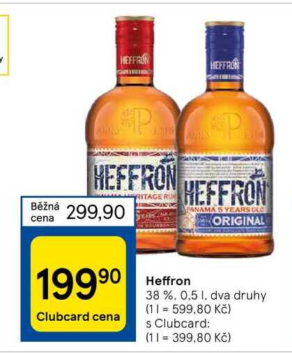 Heffron 38 % Rum 0,5 l
