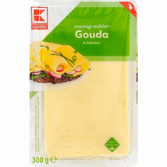 K-Classic Gouda 48%/Eidam 45% plátky
