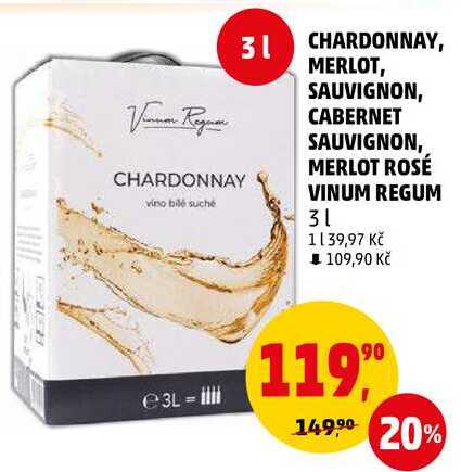 CHARDONNAY VINUM REGUM, 3 l