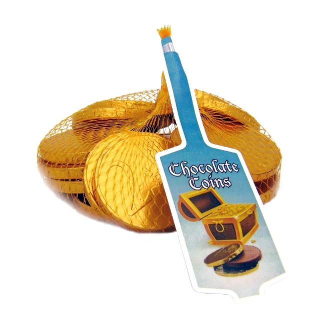 Mince čokoládové ve zlaté síťce