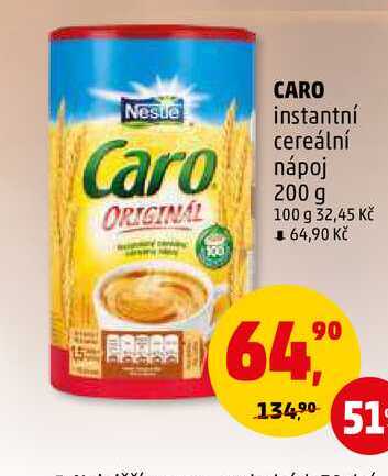 Nestle CARO instantní cereální nápoj, 200 g 