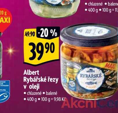 Albert Rybářské řezy v oleji 400 g