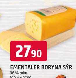 EMENTALER BORYNA SÝR 36 % tuku 100g