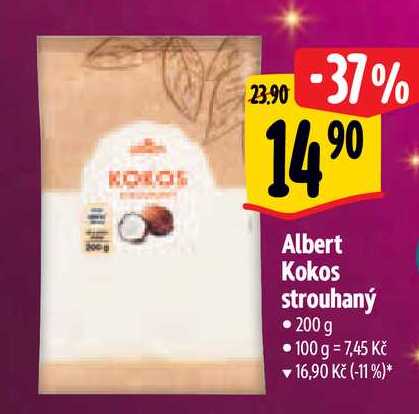 Albert Kokos strouhaný 200g