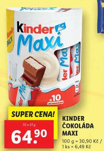 Kinder Maxi 10 x 21 g