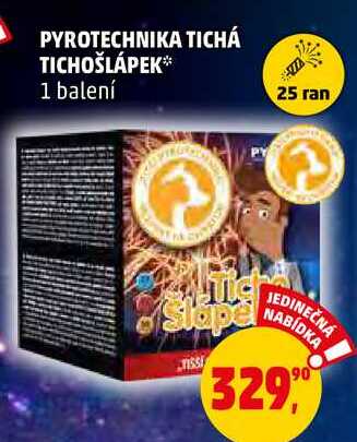 PYROTECHNIKA TICHÁ TICHOŠLÁPEK, 1 balení