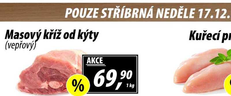 Masový kříž od kýty (vepřový, 1 kg