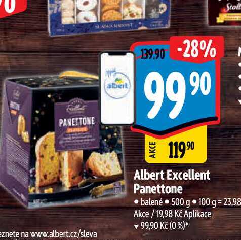 Albert Excellent Panettone balené 500 g