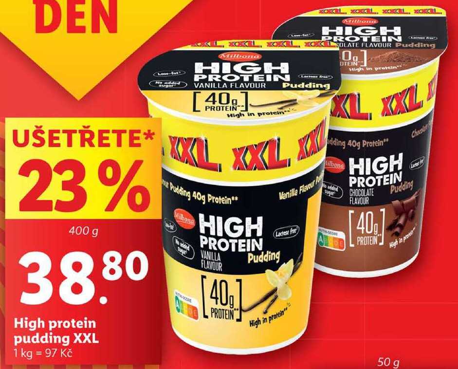 High protein pudding XXL, 400 g