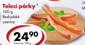 Telecí párky, 100 g
