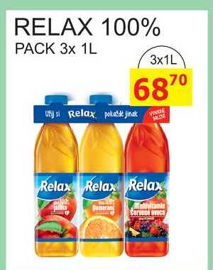 RELAX 100% PACK, 3x 1 l 