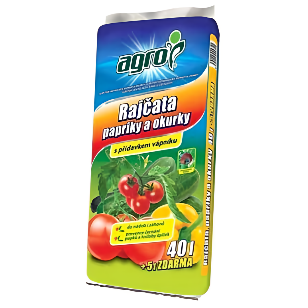 Agro Substrát pro rajčata, papriky a okurky 40 + 5l ZDARMA