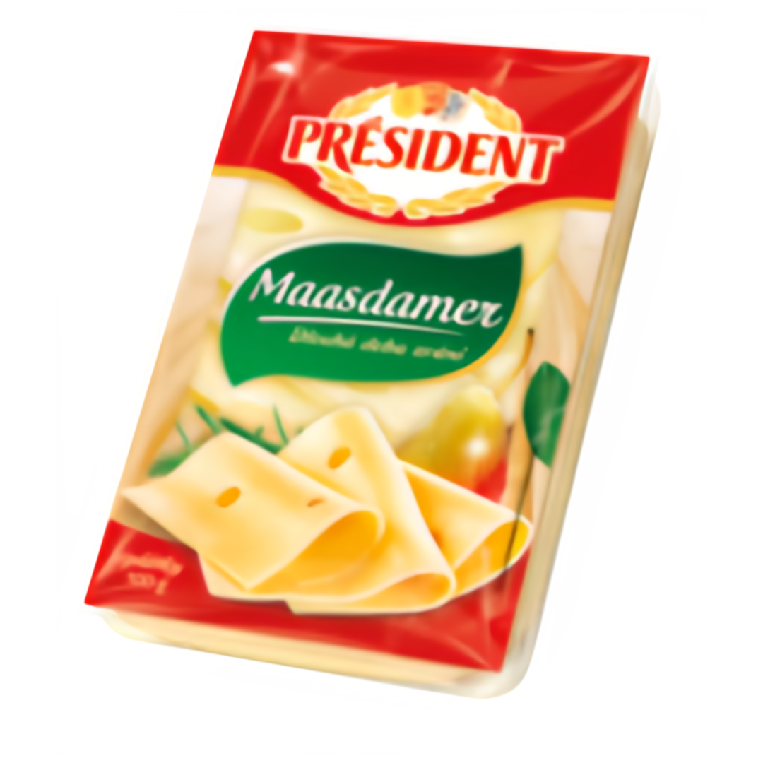 Président Maasdamer plátkový sýr