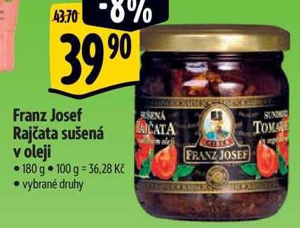 Franz Josef Rajčata sušená v oleji, 180 g