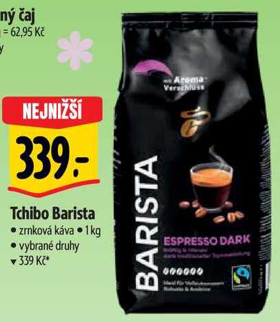 Tchibo Barista zrnková káva, 1 kg