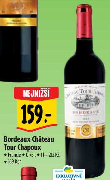 Bordeaux Château Tour Chapoux, 0,75 l