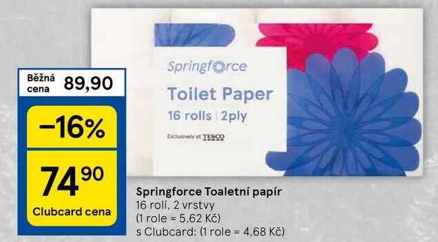 Springforce Toaletní papír