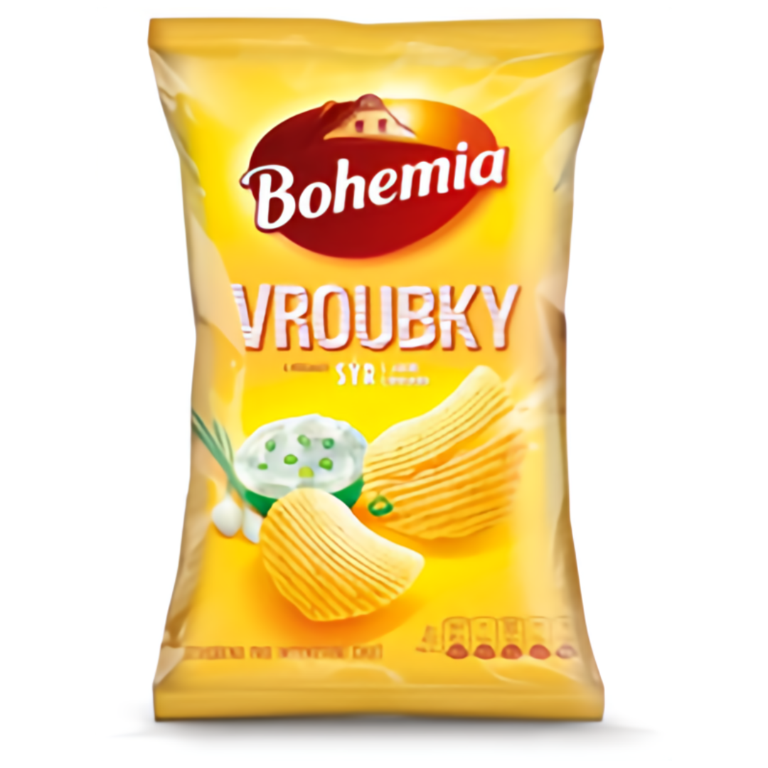 Bohemia vroubky sýr s jarní cibulkou