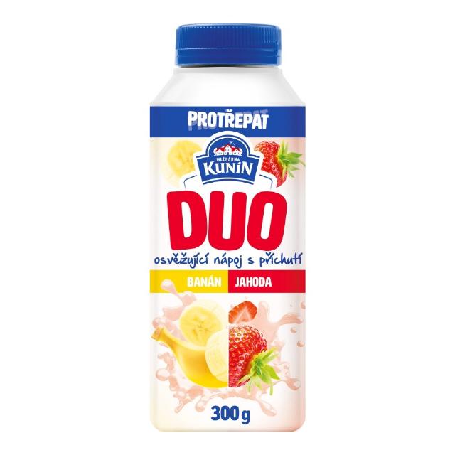Kunín Duo Nápoj příchuť banán a jahoda
