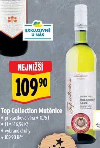 Top Collection Mutěnice, 0,75 l