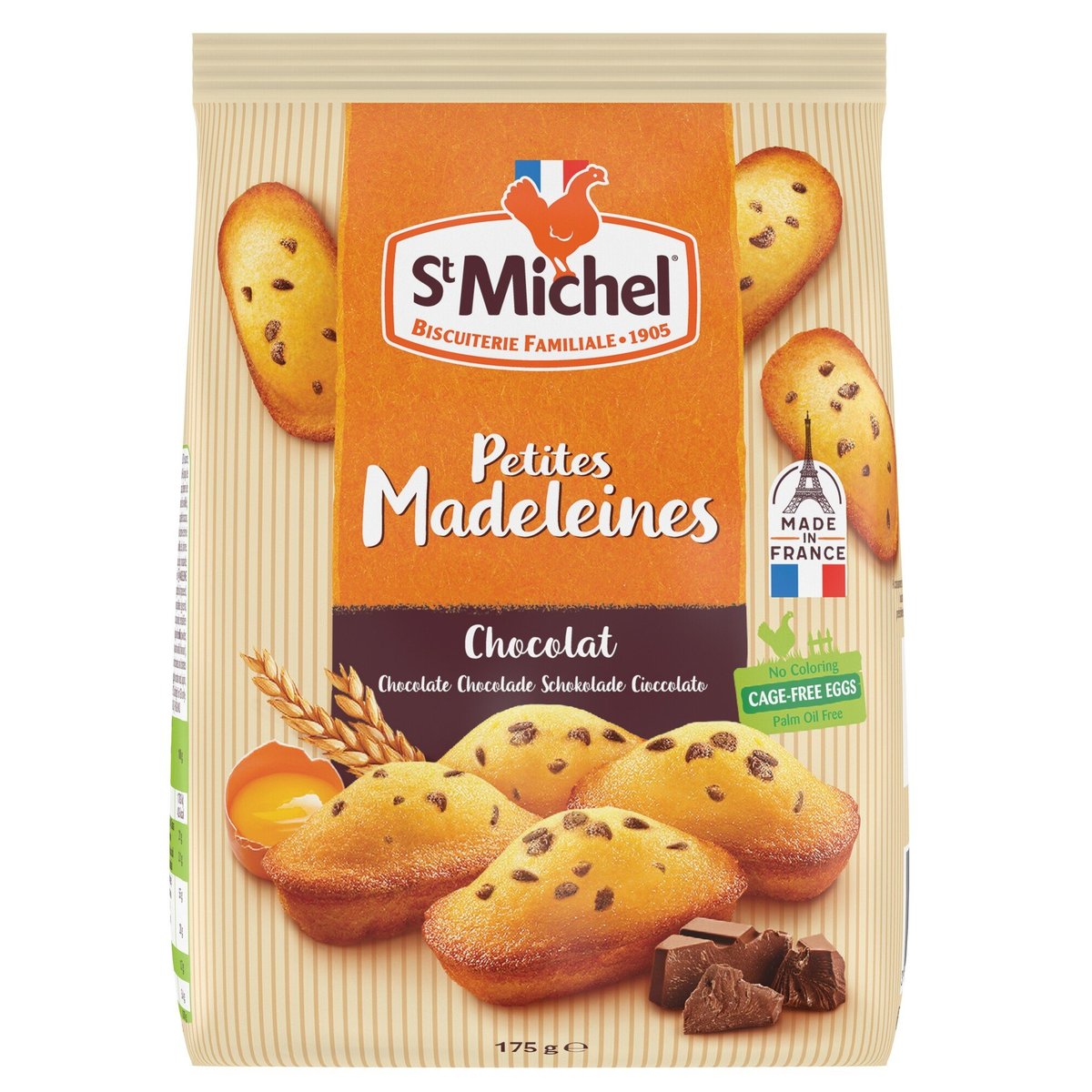 St. Michel Mini madlenky s kousky čokolády