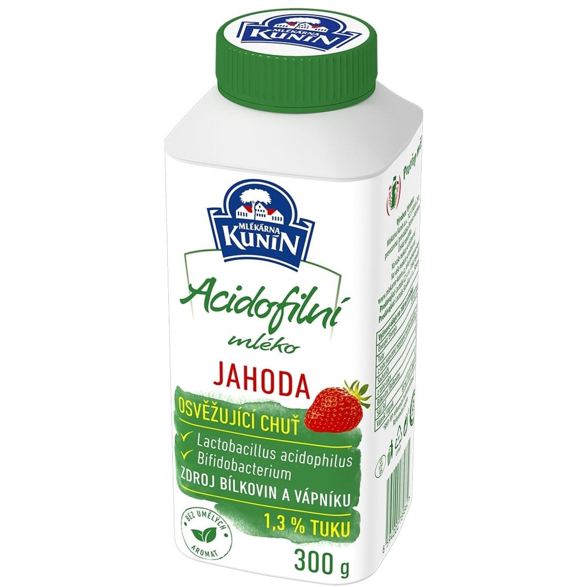 Mlékárna Kunín Acidofilní mléko jahoda