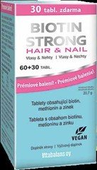 Biotin Strong Hair & Nail 60 + 30 tablet NAVÍC