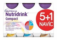 NUTRIDRINK® Compact 5 + 1 mix příchutí 6× 125 ml
