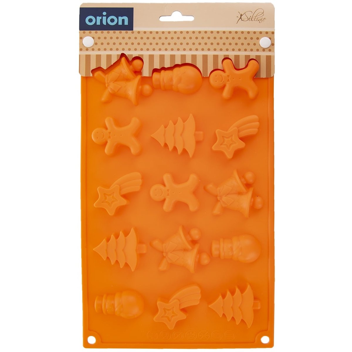 Orion Silikonová forma na čokoládu oranžová