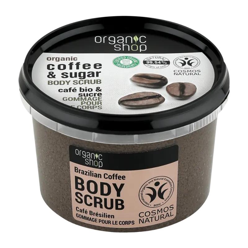 Organic Shop Tělový peeling brazilská káva, 250 ml