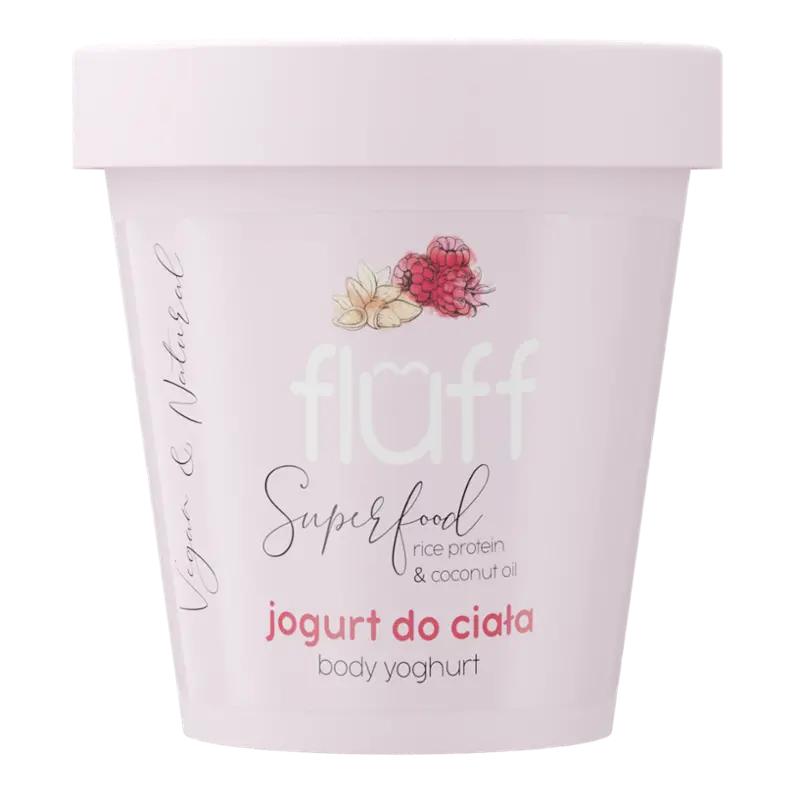 Fluff Tělový jogurt maliny & mandle, 180 ml