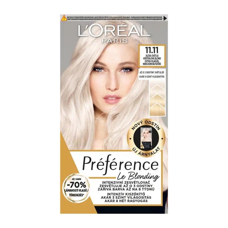 L'Oréal Permanentní barva na vlasy Préférence Intensive 11.11 Venice, 1 ks