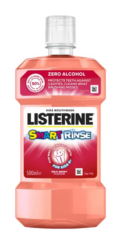 Listerine Ústní voda pro děti Smart Rinse Mild Berry, 500 ml