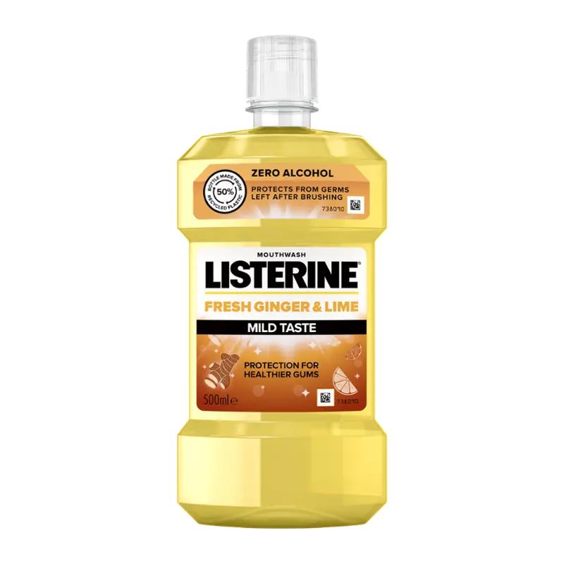 Listerine Ústní voda Fresh Ginger & Lime Mild Taste, 500 ml