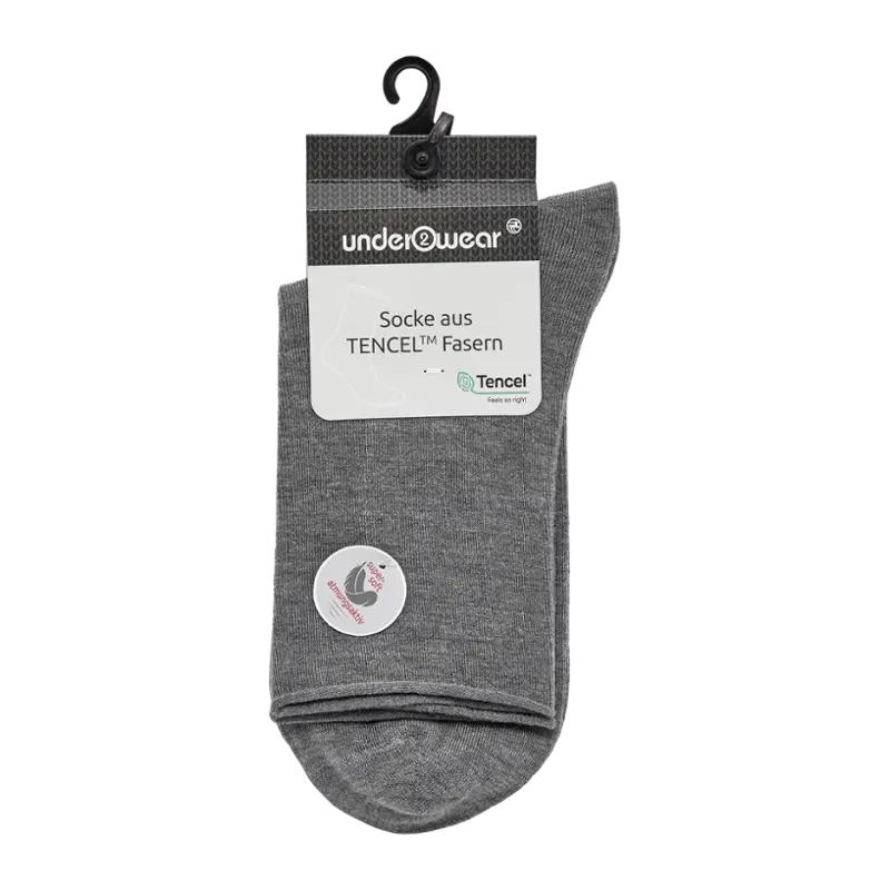 under2wear Ponožky s rolovacím lemem šedé vel. 39/42, 1 ks