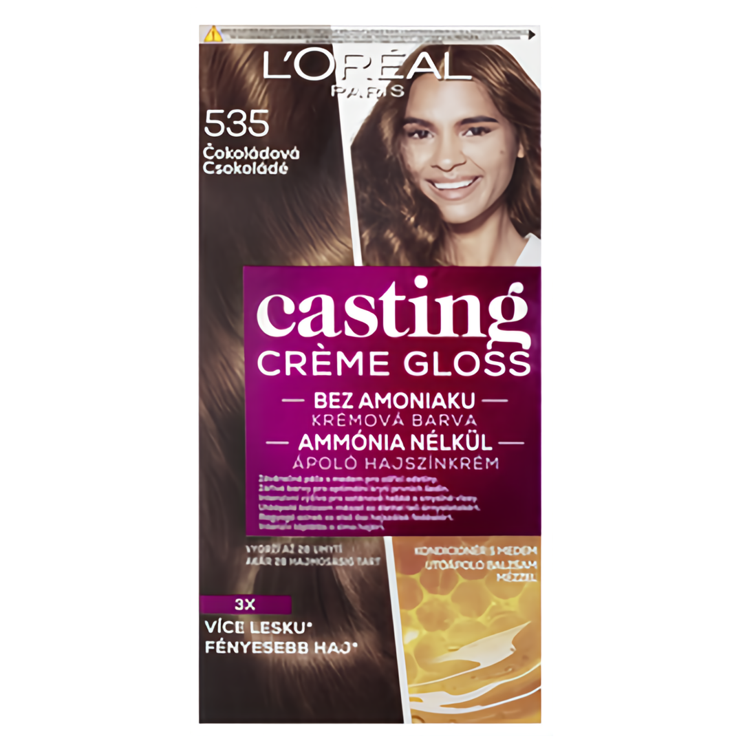 L´Oréal Paris Casting Creme Gloss semipermanentní barva na vlasy, odstín 535 čokoládová