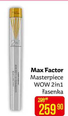 Max Factor Masterpiece WOW 2in1 řasenka  